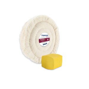 2-tlg. Universal-Polierset Ø150mm, Weiß,...