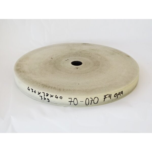 Filzscheibe, 430x38mm (3kg), Weich, Bohrung 40mm