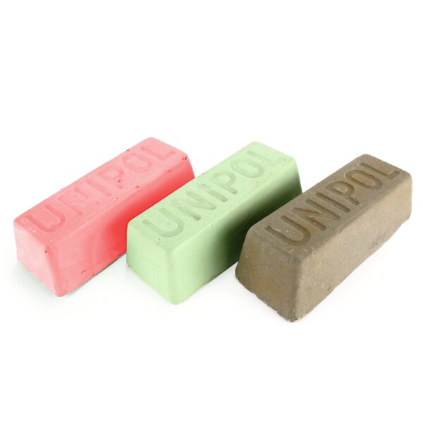 3-tlg. Unipol-Edelstahl-Pastenset, 2x700g,1x550g,