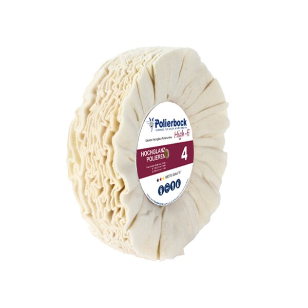 160mmx20mm Flanell Hochglanzscheibe, Polierscheibe, 12,7mm