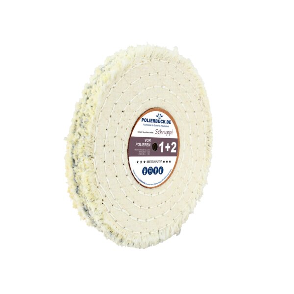 150mmx10mm Sisal Gewebescheibe Polierscheibe hart 5 Nähte 12mm