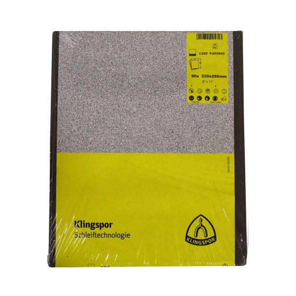 50 tlg. 230mm x 280mm, Wasserschleifpapier, Auto-Papier,...