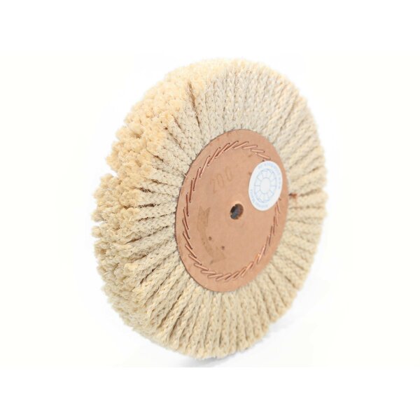 200mmx20mm Sisal Kordel Vorpolierscheibe Naturkordel Kordelbürste weich  20mm