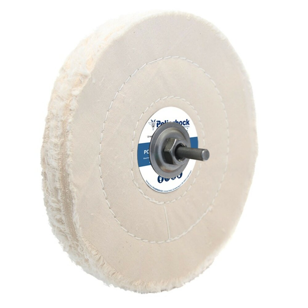 Emopol Polierpaste für Stahl & Univ. Polierscheibe 125 mm Flanell Nessel Sisal 