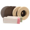 7-tlg. Edelstahl- / VA-Polierset für Winkelschleifer, Ø 115 /125 mm