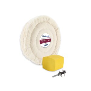 3-tlg. Universal-Hochglanz-Polierset Ø200mm,...