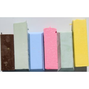 Polierpastenset. 6x 300gr Pasten