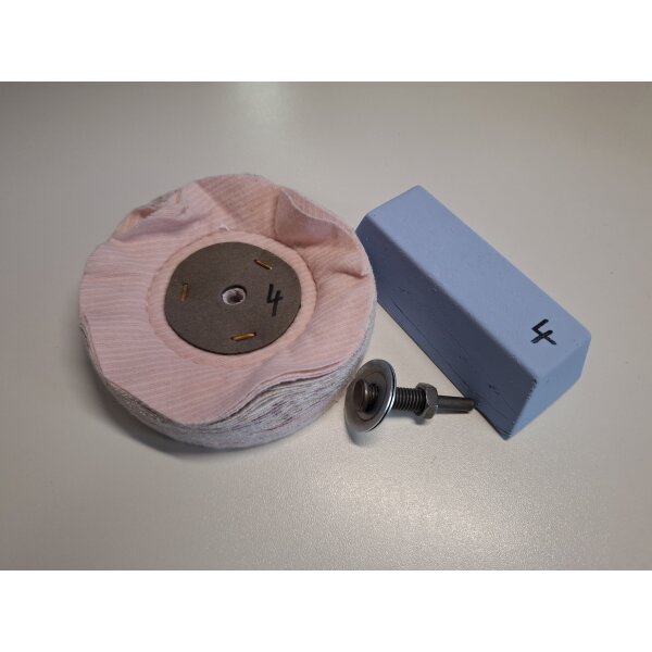 3-tlg.Universal-Polierset Ø125mm, bunt, Bohrmaschine