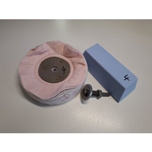 3-tlg.Universal-Polierset Ø125mm, bunt, Bohrmaschine