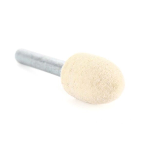 Polierfilzstift 15x20mm x 6 Schaft  , Spitzkegel,