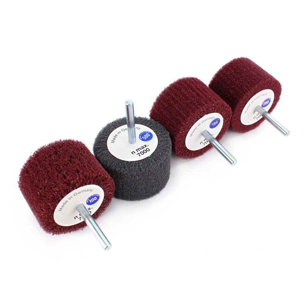 40mm Vlies Flies Polierwalzen Polierer polieren Bohrmaschine mit Schaft K320