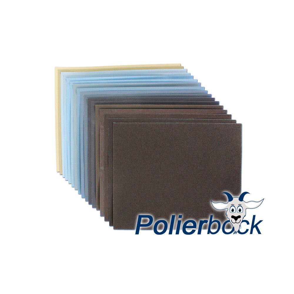 25 Stück Flexovit Schleifpapier 230 x 280 mm wasserfest Korn 80