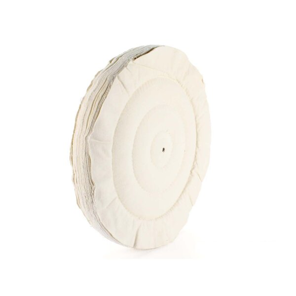 400x25mm Baumwollscheibe weiß f. Polierbock, Vollrund