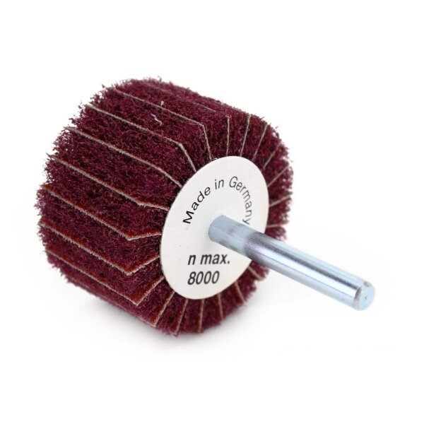 Schleifmop / Kombinierte Fächerschleifer mit Vlies 50x30mm 80