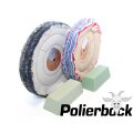 4-tlg. Alu-Polierset, 150mm für Polierbock/"Bench Polisher"